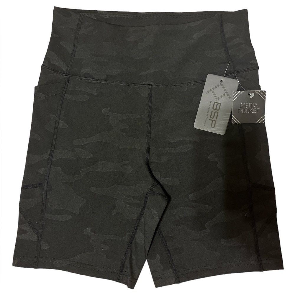 BSP Black Camo Bike Shorts